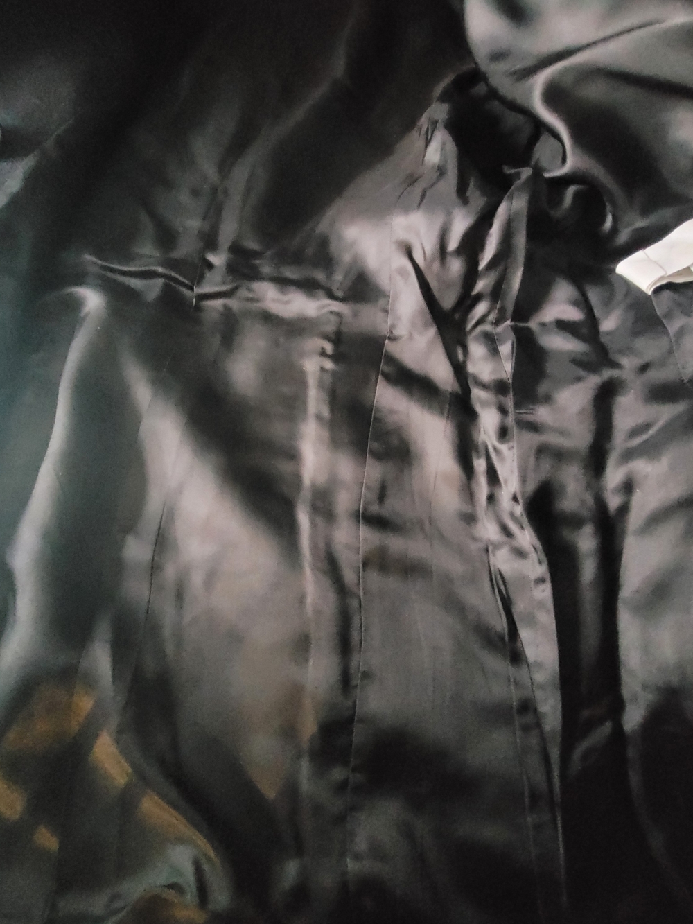 Italian Designer MantWomen's Black Double-Breasted Blazer Coat with Gold Buttons - Picture 5 of 7